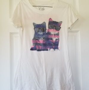 Juniors Kitten Graphic tee